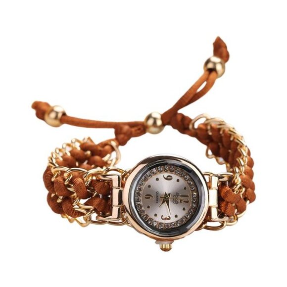 Dark Brown  Lady Adjustable Quartz Watch - Picture 1 of 6
